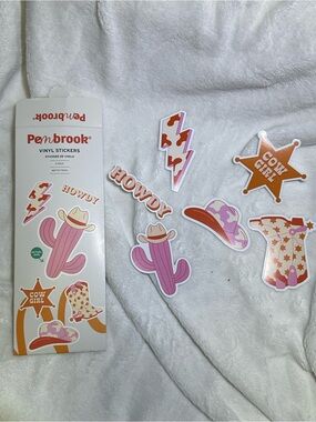 Pembrook Western Cowgirl Vinyl Stickers Pack (6 Count) Matte Finish